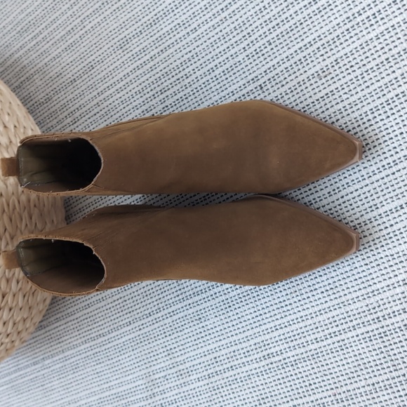 Marc Fisher Suede Western Booties - Picture 2 of 8